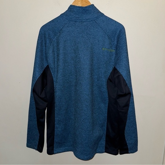 SPYDER Men’s Blue Outbound Half Zip Pullover Sweater Fleece Size Extra Large - Picture 5 of 10